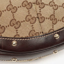 Gucci Beige/Brown Monogram GG Canvas Biba Shoulder Hobo Bag