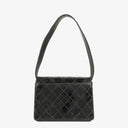 Chanel Top Handle Black Patent Leather Bag
