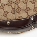 Gucci Beige/Brown Monogram GG Canvas Biba Shoulder Hobo Bag