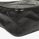Chanel Vintage Camera Tassel Bag CC Black Quilted Leather