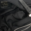 Fendi Vintage Neoprene Black Half-Moon Hobo Bag