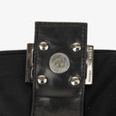 Fendi Vintage Neoprene Black Half-Moon Hobo Bag