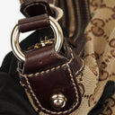 Gucci Beige/Brown Monogram GG Canvas Biba Shoulder Hobo Bag