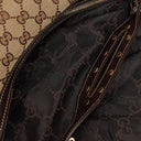 Gucci Beige/Brown Monogram GG Canvas Biba Shoulder Hobo Bag