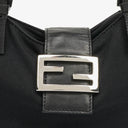 Fendi Vintage Neoprene Black Half-Moon Hobo Bag