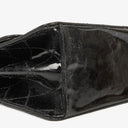 Chanel Top Handle Black Patent Leather Bag