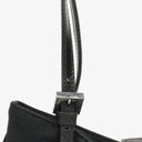 Fendi Vintage Neoprene Black Half-Moon Hobo Bag
