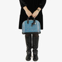 Louis Vuitton Alma PM Blue Denim EPI Leather Handbag