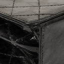 Chanel Top Handle Black Patent Leather Bag