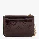 Louis Vuitton Pochette Amarante Monogram Vernis Cles Key and Change Holder