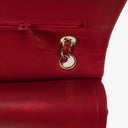 Chanel Vintage Classic Medium Double Flap Bag in Quilted Red Lambskin with 24-karat Gold-Plated Hardware