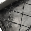 Chanel Top Handle Black Patent Leather Bag