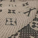 Louis Vuitton Logomania Wool Silk Scarf Grey