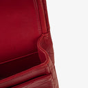 Chanel Vintage Classic Medium Double Flap Bag in Quilted Red Lambskin with 24-karat Gold-Plated Hardware