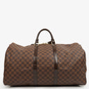 Louis Vuitton Keepall 55 Bandoulière Damier Ebene Travel Bag