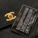 Chanel Top Handle Black Patent Leather Bag