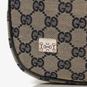 Gucci Charmy Navy GG Canvas Sherry Line Hobo Bag