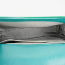 Chanel Old Medium Boy Flap-väska Grönt Lackläder Ruthenium Detaljer