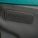 Chanel Old Medium Boy Flap-väska Grönt Lackläder Ruthenium Detaljer