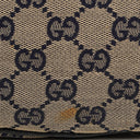 Gucci Charmy Navy GG Canvas Sherry Line Hobo Bag