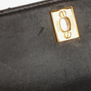 Chanel Top Handle Black Patent Leather Bag