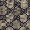Gucci Charmy Navy GG Canvas Sherry Line Hobo Bag