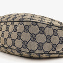 Gucci Charmy Navy GG Canvas Sherry Line Hobo Bag