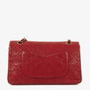 Chanel Vintage Classic Medium Double Flap Bag in Quilted Red Lambskin with 24-karat Gold-Plated Hardware
