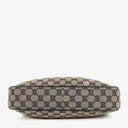 Gucci Charmy Navy GG Canvas Sherry Line Hobo Bag