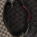 Gucci Charmy Navy GG Canvas Sherry Line Hobo Bag