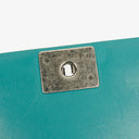 Chanel Old Medium Boy Flap-väska Grönt Lackläder Ruthenium Detaljer