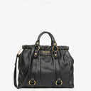 Sac satchel Miu Miu Vitello noir