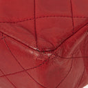 Chanel Vintage Classic Medium Double Flap Bag in Quilted Red Lambskin with 24-karat Gold-Plated Hardware