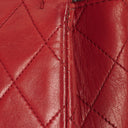 Chanel Vintage Classic Medium Double Flap Bag in Quilted Red Lambskin with 24-karat Gold-Plated Hardware