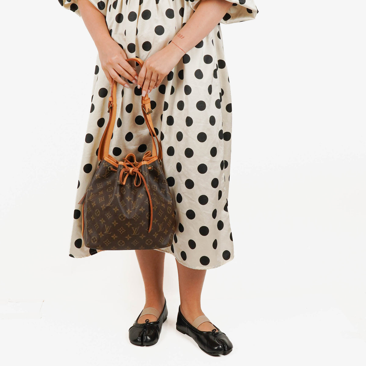 Louis Vuitton Petit Noe Monogram Canvas Shoulder Bag