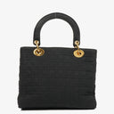 Christian Dior Lady Dior Black Nylon Cannage Bag
