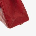 Chanel Vintage Classic Medium Double Flap Bag in Quilted Red Lambskin with 24-karat Gold-Plated Hardware