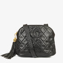Chanel Black Quilted Lambskin Crossbody Bag