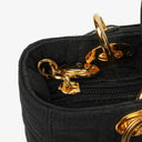 Christian Dior Lady Dior Black Nylon Cannage Bag