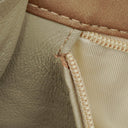 Chanel Beige Quilted Leather Vintage Full Flap Wallet On Chain WOC With Gold-Tone Hardware