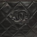 Chanel Black Quilted Lambskin Crossbody Bag