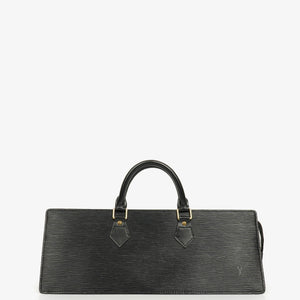 Sac Louis Vuitton Sac Triangle en cuir EPI noir