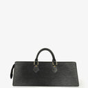 Sac Louis Vuitton Sac Triangle en cuir EPI noir
