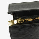 Sac Louis Vuitton Sac Triangle en cuir EPI noir