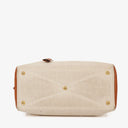 Hermes Victoria I 43 Toile Clemence Leather Travel Bag