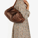 Loewe Brown Aire Nappa Anagram Shoulder Bag