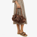 Loewe Brown Aire Nappa Anagram Shoulder Bag