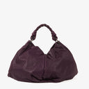 Bottega Veneta Aquilone Fortune Cookie Purple Leather Hobo Bag