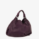 Bottega Veneta Aquilone Fortune Cookie Purple Leather Hobo Bag