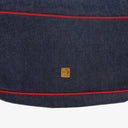 Fendi Denim Blue Red Large Baguette Shoulder Bag